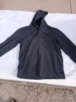 Gray Wool Like Hoodie