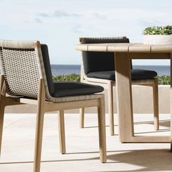 RH Outdoor Table 60” Solid Teak 