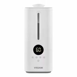 Vissani 1.5 Gal. Ultrasonic Humidifier 360 Degree Turning Dual Nozzle Cool Mist for Medium Room in White