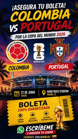 Colombia vs Portugal World Cup 2026