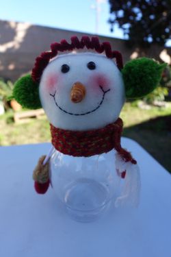 Snowman Candy Container — Cute Holiday Decor ⛄️