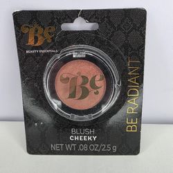 Be~ Beauty Essentials Blush Cheeky Be Radiant Full Size .08 oz. NEW IN BOX