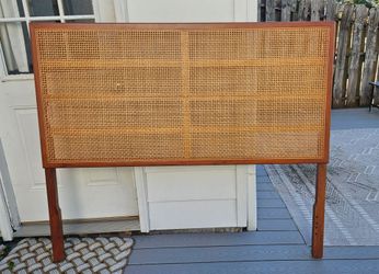 Queen Rattan Headboard