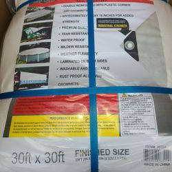 30ft × 30ft Heavy Duty White Tarp