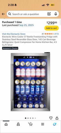 Electactic 145-Can Beverage Refrigerator 4.5 Cu.ft