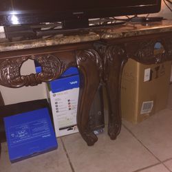 2 Marble End Tables 
