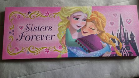 Elsa and Anna painting