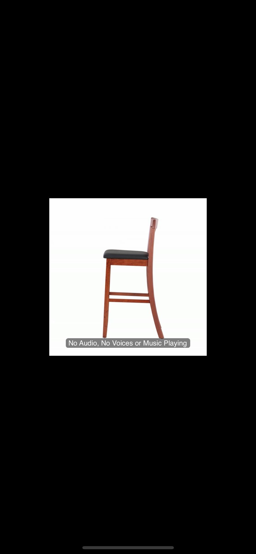 4 Bar Stool Dark Cherry Wood