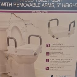 Raised Toilet Seat That Has Been Disinfected