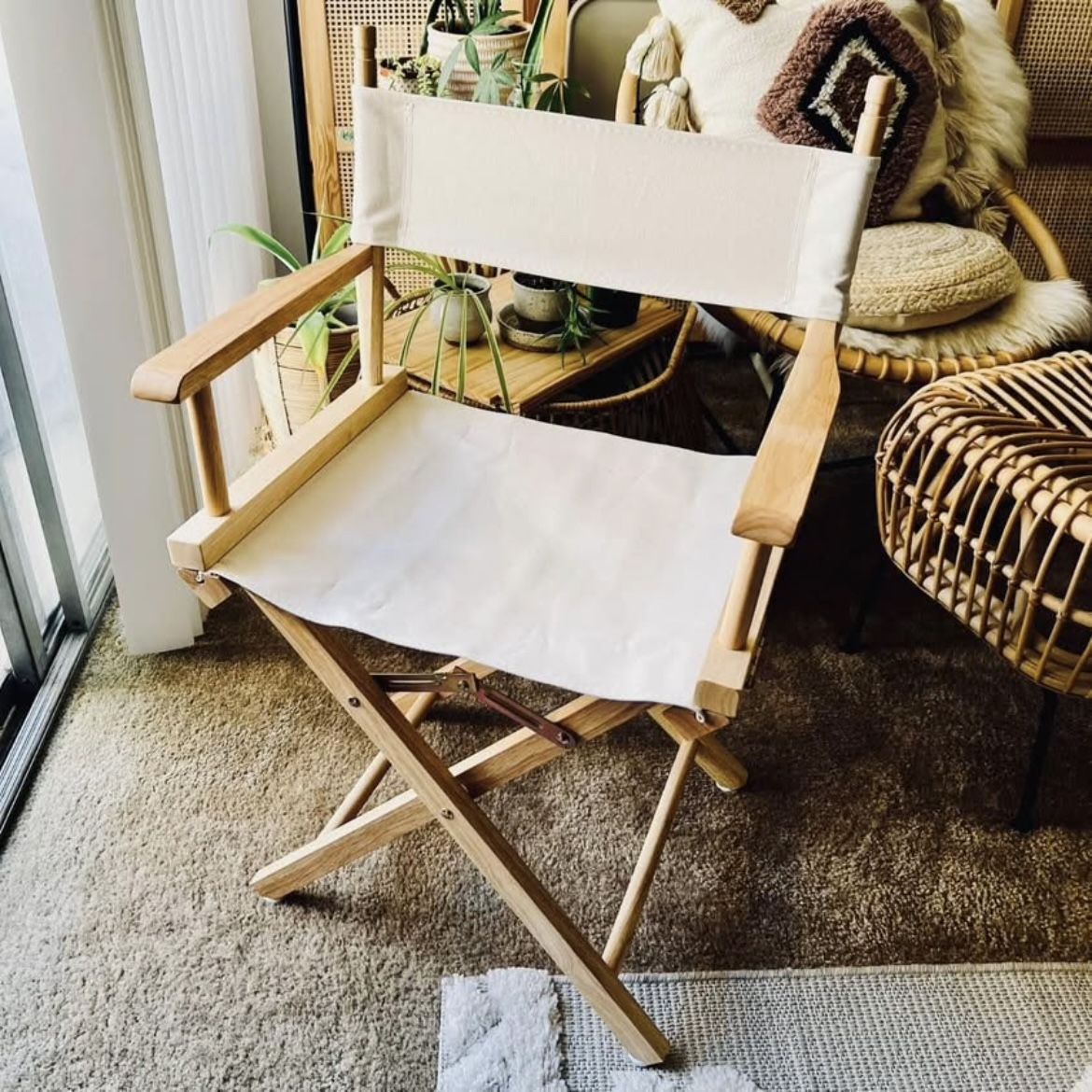 Flora Home Director’s Chair – Natural Canvas