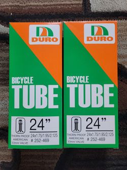 NEW Bicycle Bmx Thornproof Inner Tubes 24"