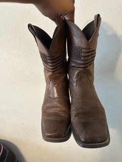 ARIAT MEN'S CIRCUIT PATRIOT WESTERN BOOTS - BROAD SQUARE TOE