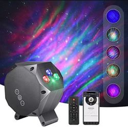 Aurora Light Star Projector with Bluetooth Music Speaker, Timer, Remote Control