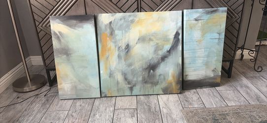 Modern 3-Piece Abstract Canvas Wall Art Set