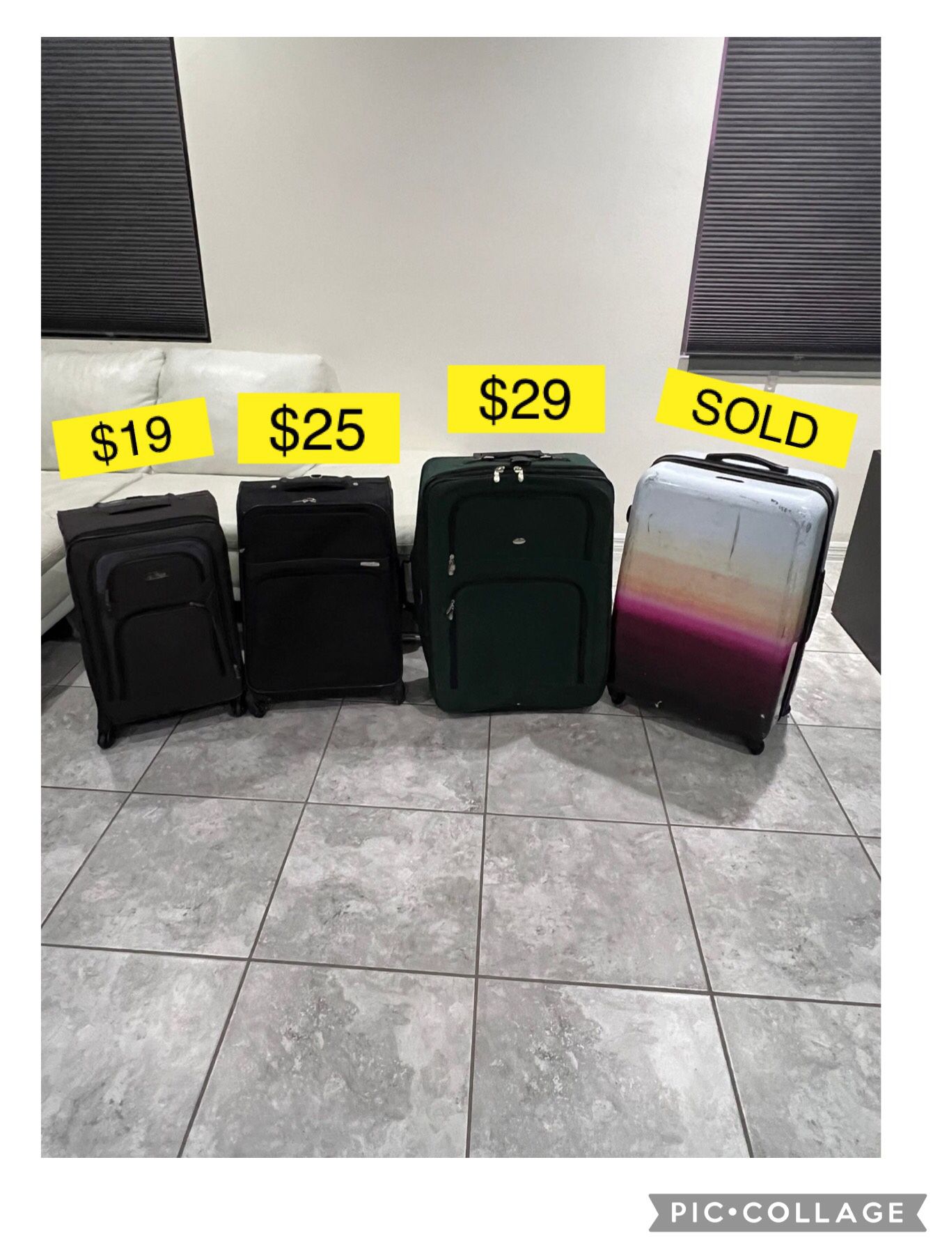 Big and medium luggages / Maletas grandes y medianas