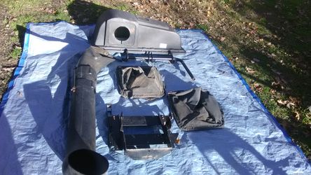 Mtd bagging unit fits older 42" riding mower,complete bag unit