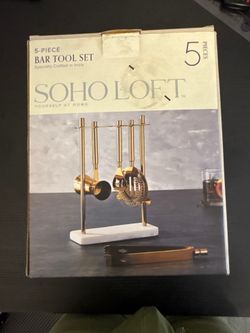 Soho Loft 5 Piece Bar Tool Set