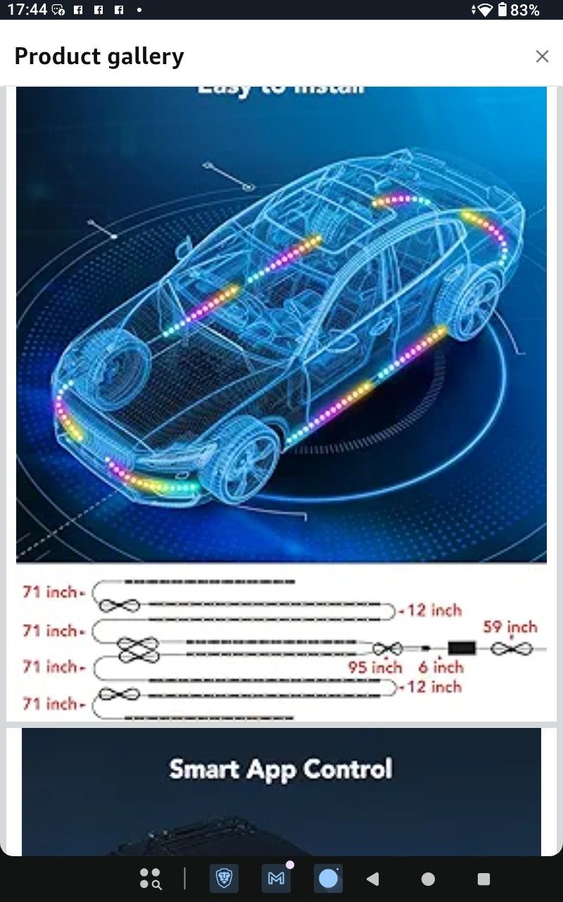 Car Underglow LEDs With Matching Interior LEDs