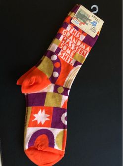 Silly Blue Q Socks Women’s Crew “This Grandma Has Seen Some S@&!” Soft Cotton Women’s Sz: 5-10