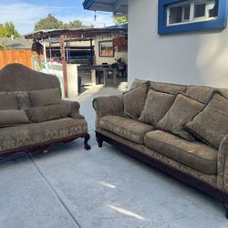 Set On Antique Sofas 