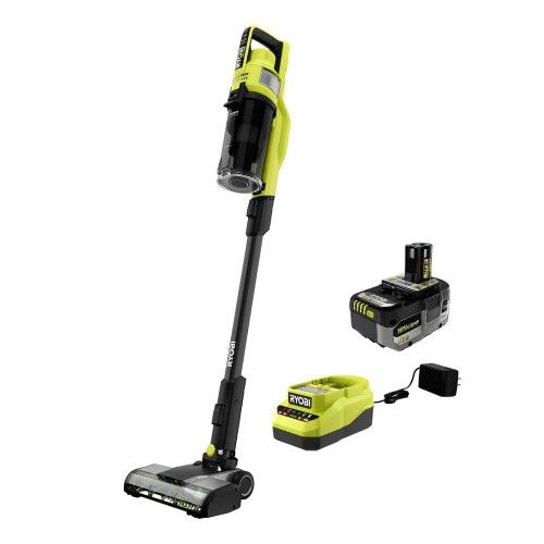 RYOBI ONE+ HP 18V Cordless Pet Stick Vacuum Cleaner Kit.