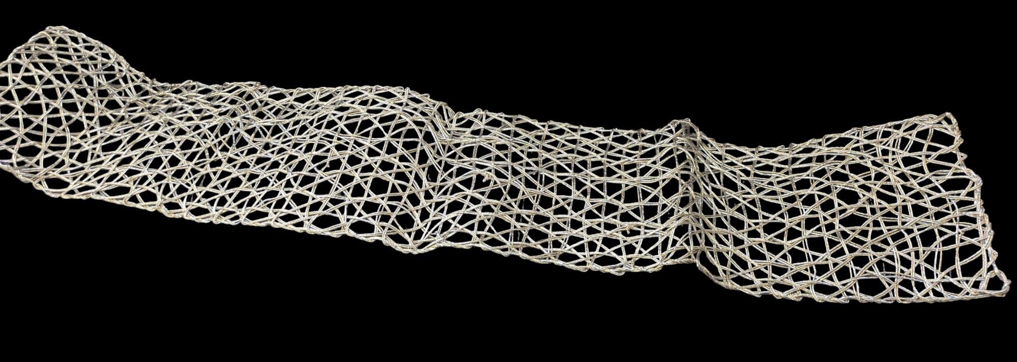 Gold And Silver Weave Table Runner