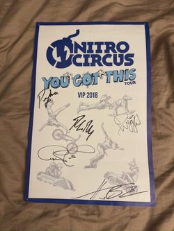 Nitro Circus signed poster