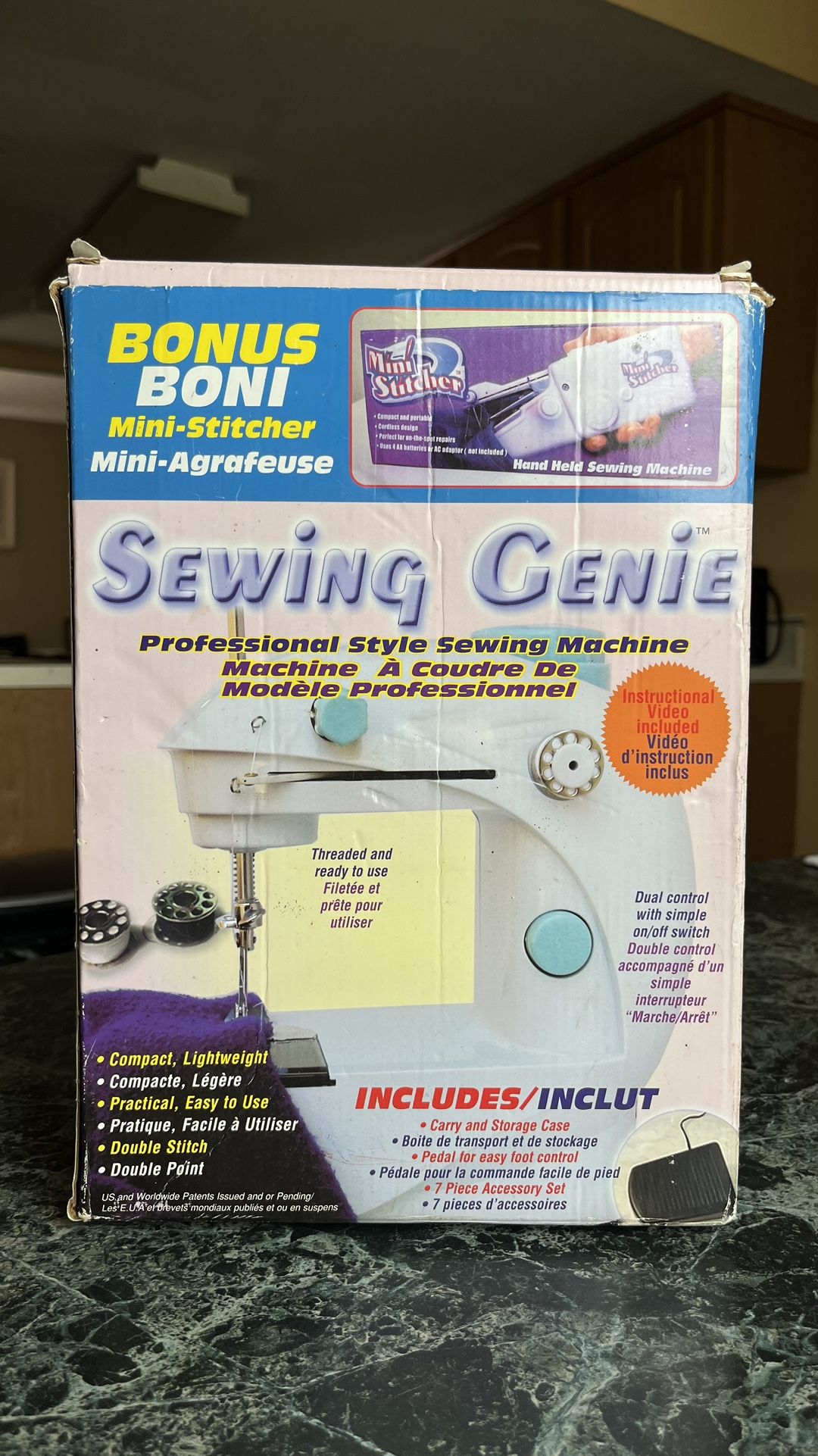 $20 Compact Sewing Genie Includes a Mini-stitcher 