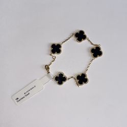 18k Gold Stainless Steel 5 Leaf Bracelets