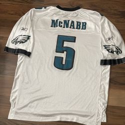 NFL Philadelphia Eagles Reebok Donovan McNabb #5 jersey from Super Bowl XXXIX 2XL