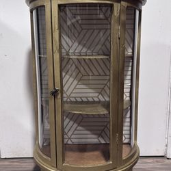 Vintage // Gold Painted Mini Wood Curio