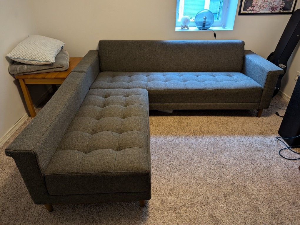 Gray GUS Midcentury Modern Sectional 