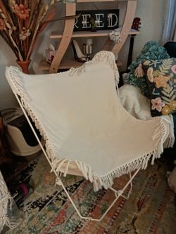 Super Cute Butterfly Chair with Fringe
