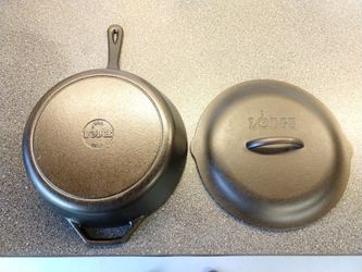 Vintage Lodge 10 Cast Iron #8CF Deep Chicken Fryer Skillet & Lid for Sale  in Columbus, OH - OfferUp