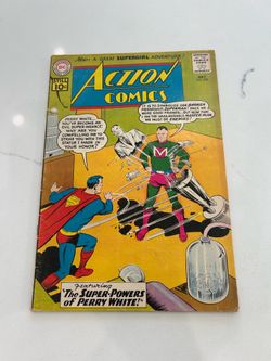 Action Comics #278 VG, Superman Supergirl Lois 1961, Cutout at Centerfold doesn’t affect story