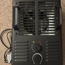 Utilitech 1500W Utility Fan Heater Adjustable Thermostat & Safety Feature