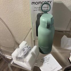 Momcozy Portable Milk Warmer for Travel - Dual Heating Modes for Breast Milk & Water, Portable Bottle Warmer with Fast Heating & Long Battery Life, 17