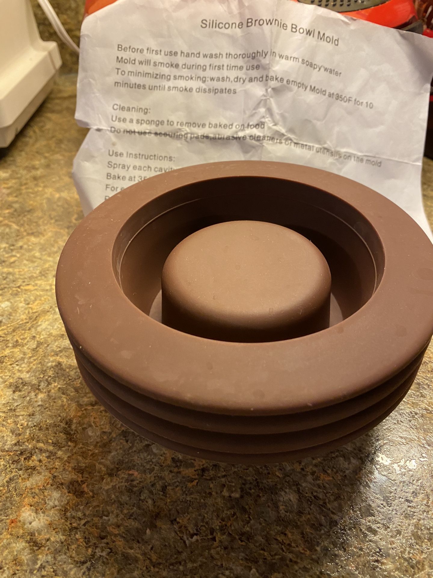 Brownie Bowls Leaves Space For Pudding/Fruit