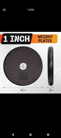 Yes4All 1-inch Cast Iron Weight Plates for Dumbbells – Standard Weight Plates (Combo 10lb x 4pcs)