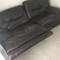 Leather Reclining Couch Clean N Comfyw