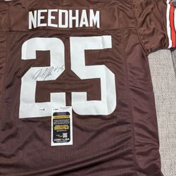 Nik Needham Signed Autographed Custom Jersey -JSA COA - Cleveland Browns