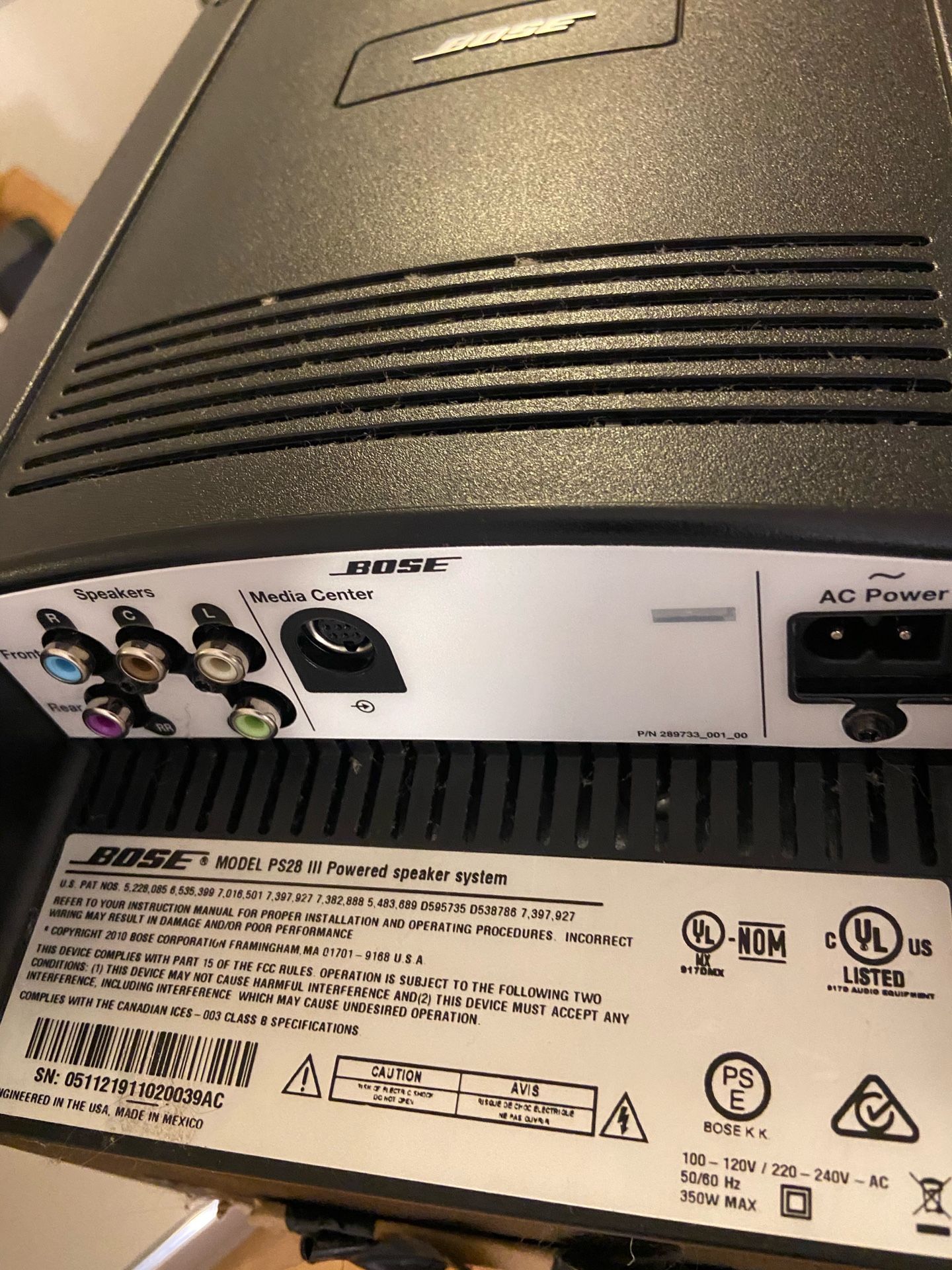 BOSE PS28 LIFE STYLE Surround sound system BEST OFFER TAKES IT for Sale