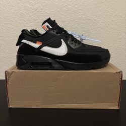 Off-White x Nike Air Max 90 'Black'