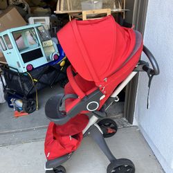Stokke Xplory Red Stroller