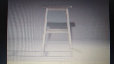 Hillsdale Furniture Moreno Non-Swivel Backless Bar Stool, Sea White