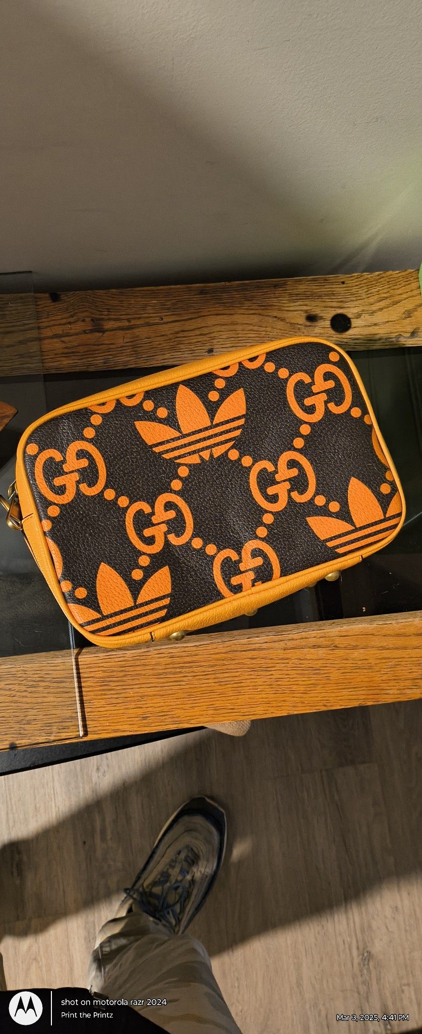 Gucci X Adidas Leather Weekend Bag