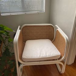 Cane Rattan Lounge Chair 