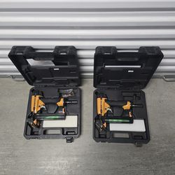 Engineered hardwood, staplers. Bostitch