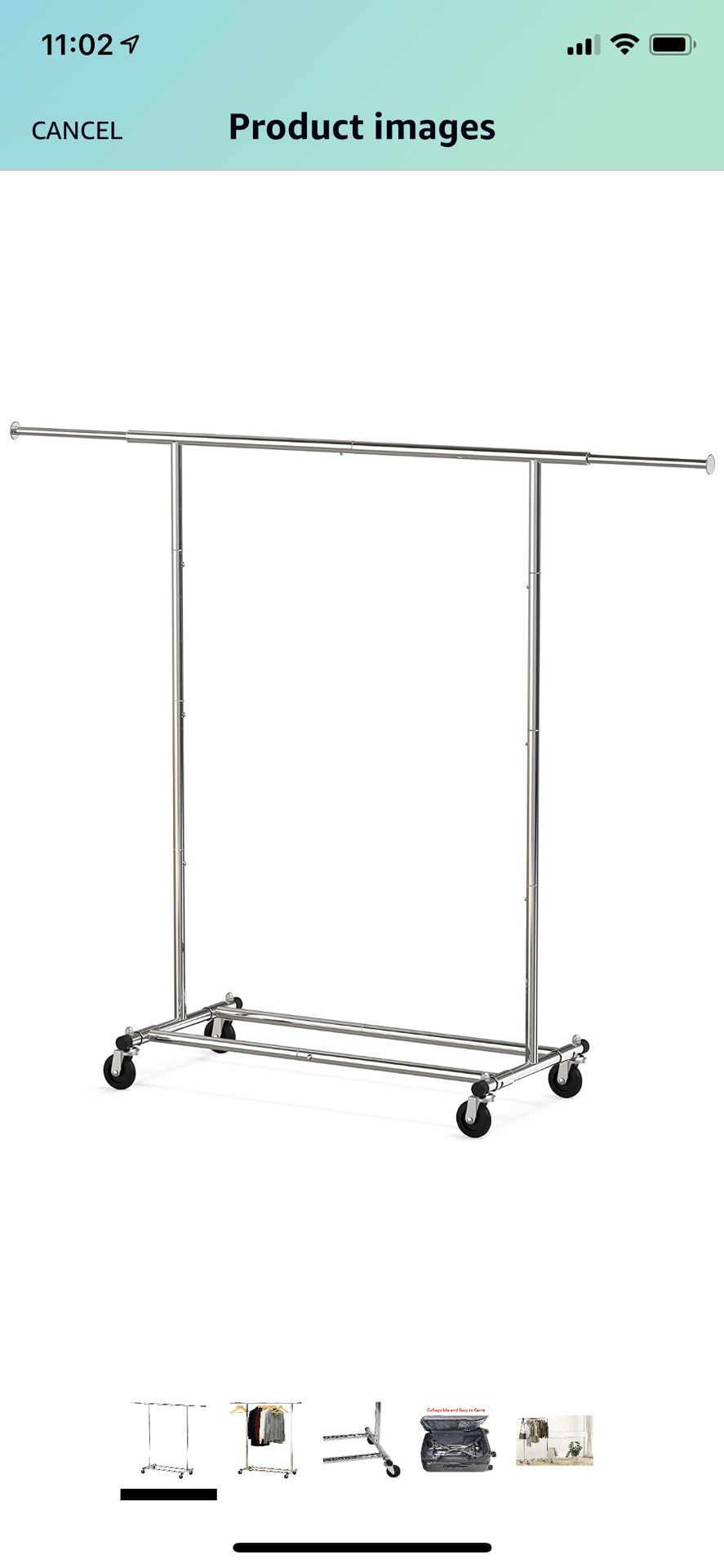5 Rolling Racks for Clothing