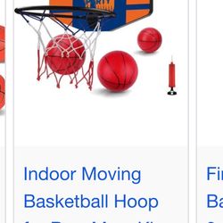 Kids Basketball Moving Hoop